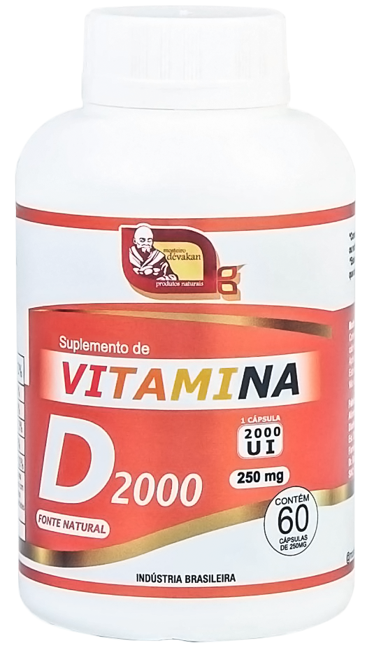 Vitamina D 2000UI 60 Cápsulas 250mg