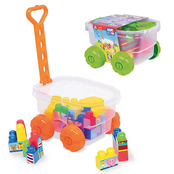 Blocos De Montar Cotiblock Carrinho