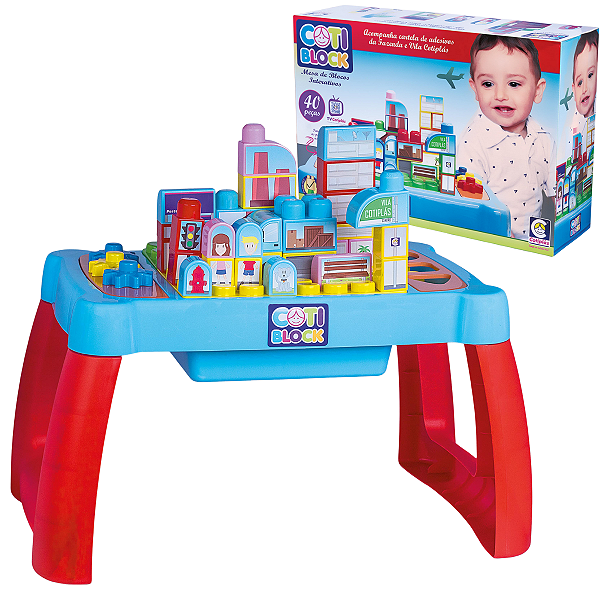 Mesa Didática Cotiblock Mesa de Blocos Didáticos Grande