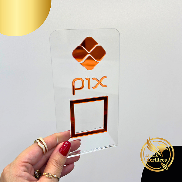 Placa QRCODE PIX 15X8