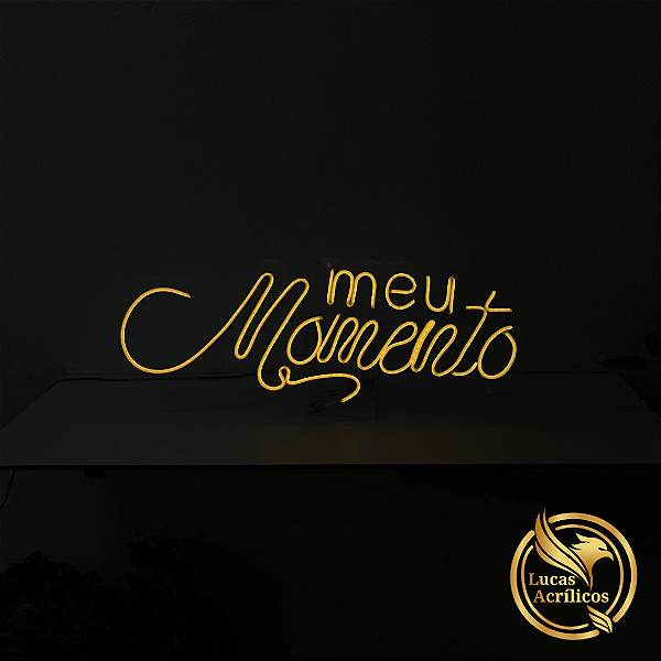 MEU MOMENTO EM LED 60 X 24 CM