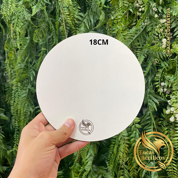 KIT COM 10 SOUSPLAT CAKE BOARD EM MDF 18CM