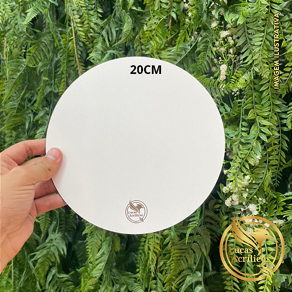 KIT COM 10 SOUSPLAT CAKE BOARD EM MDF 20CM