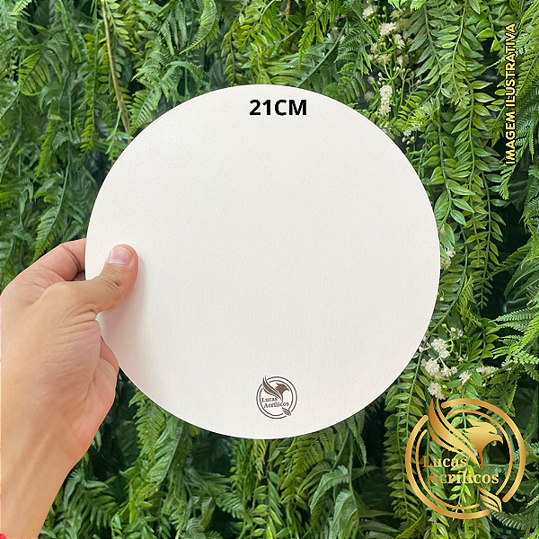 KIT COM 10 SOUSPLAT CAKE BOARD EM MDF 21CM