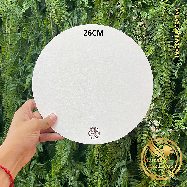 KIT COM 10 SOUSPLAT CAKE BOARD EM MDF 26CM