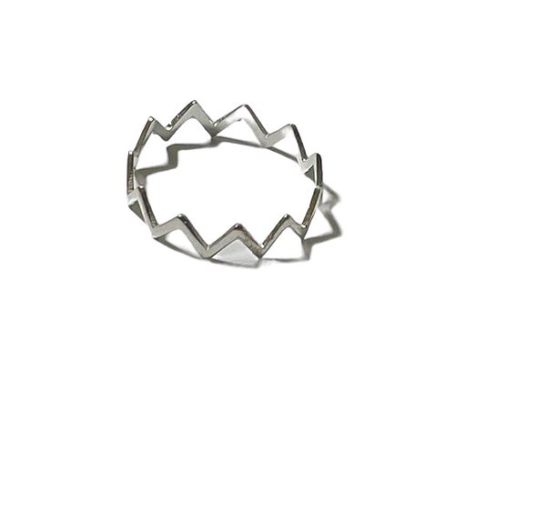 Anel Prata 925 Ondulado