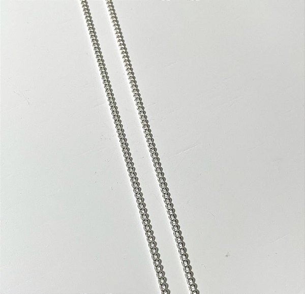 Corrente Prata Masculina Elo Italiano 60cm