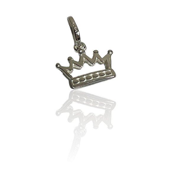 Pingente Infantil Coroa  Prata 925