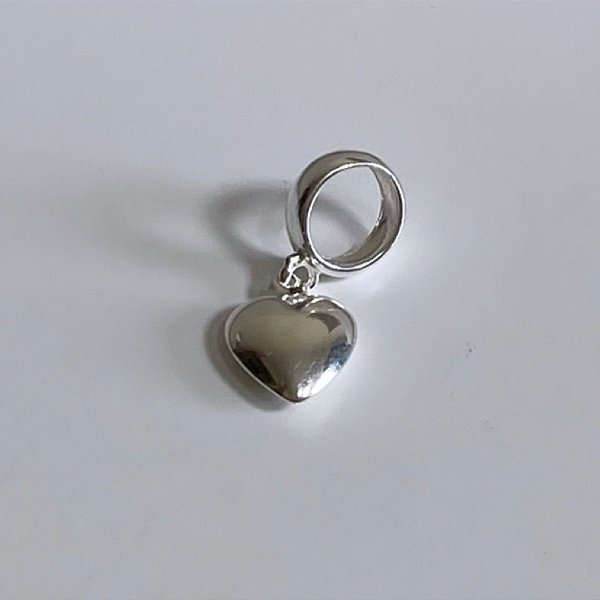 Berloque Coração Prata 950