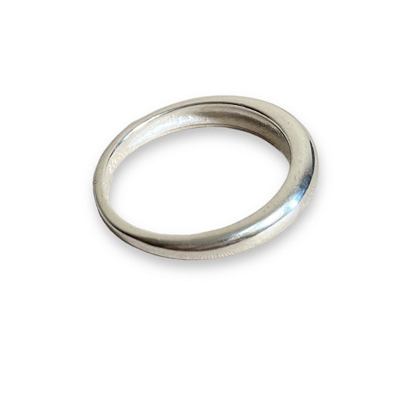 Anel Liso Redondo Prata 925