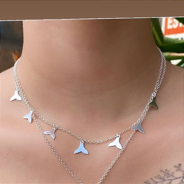 Choker Rabo de Sereia Prata 925