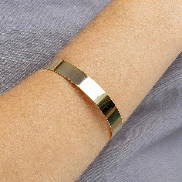 Bracelete Aro Ajustável Dourado