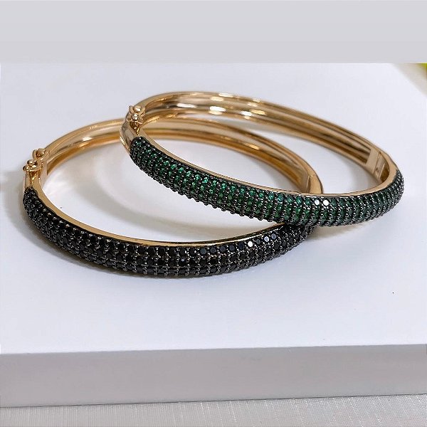 Bracelete Cravejado Dourado