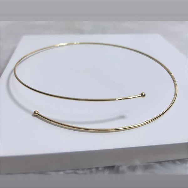 Gargantilha Aro 2 Fios Dourado