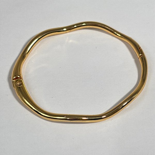 Bracelete Ondulado Dourado