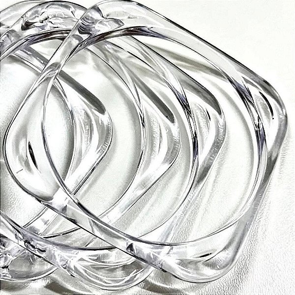 Bracelete Acrílico Transparente