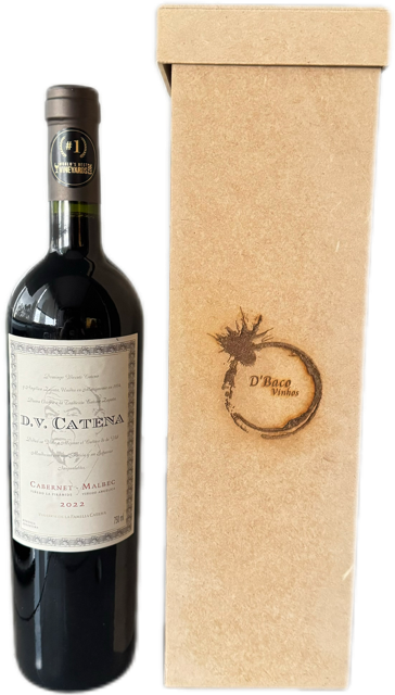 Caixa de Madeira com DV Catena Cabernet Malbec 2023 750ml
