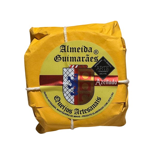Queijo Artesanal Azeitado Almeida Guimarães Aprox. 500gr