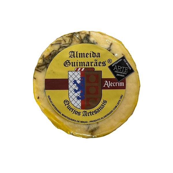 Queijo Artesanal Alecrim Almeida Guimarães Aprox. 500gr