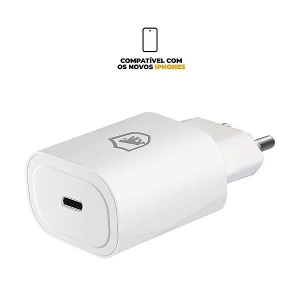 Fonte Turbo 25w USB-C Iphone/Android Anatel - Gorila Shield