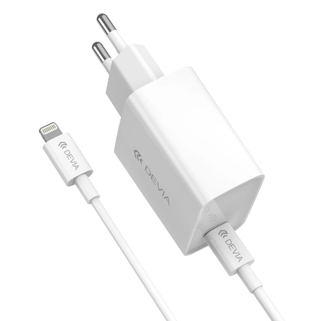 Kit Carregador Cabo Lightning + Fonte 20w DEVIA