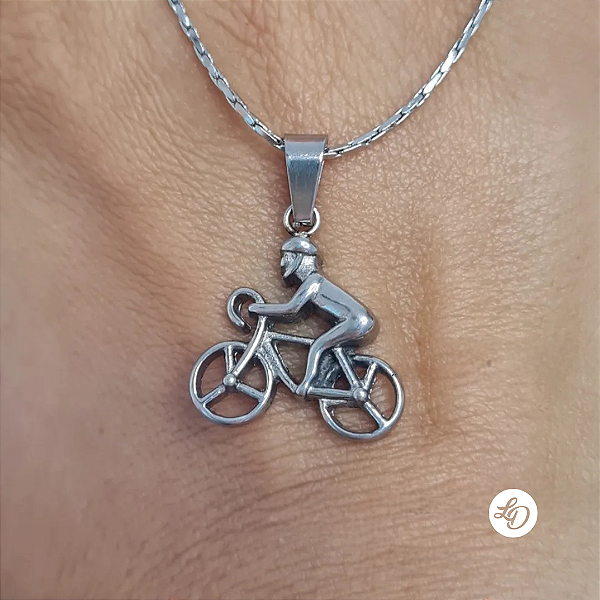 Pingente aço inox ESPORTE CICLISTA
