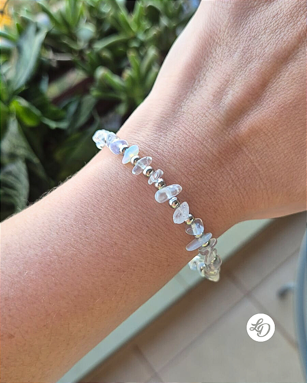 Pulseira aço inox CASCALHOS DA LUA