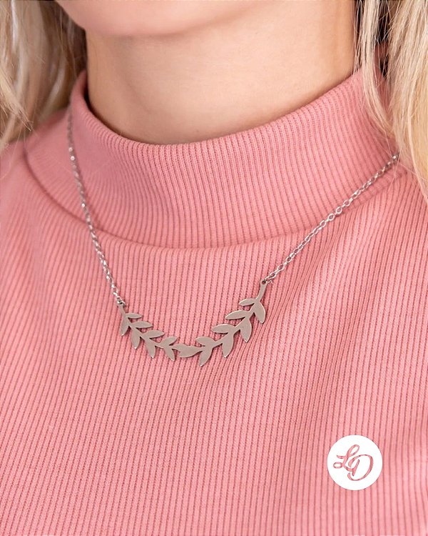 Colar aço inox RAMO GRÉCIA CORTE A LASER