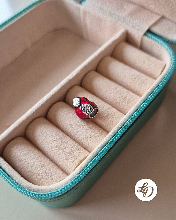 BERLOQUE CORAÇÃO ALADO - PINGENTE EM AÇO INOX