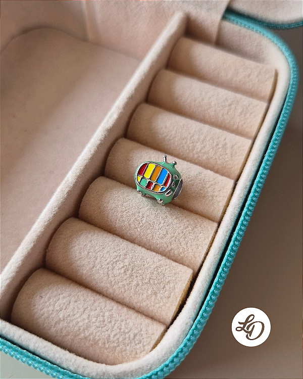 BERLOQUE TV COLORIDA - PINGENTE EM AÇO INOX