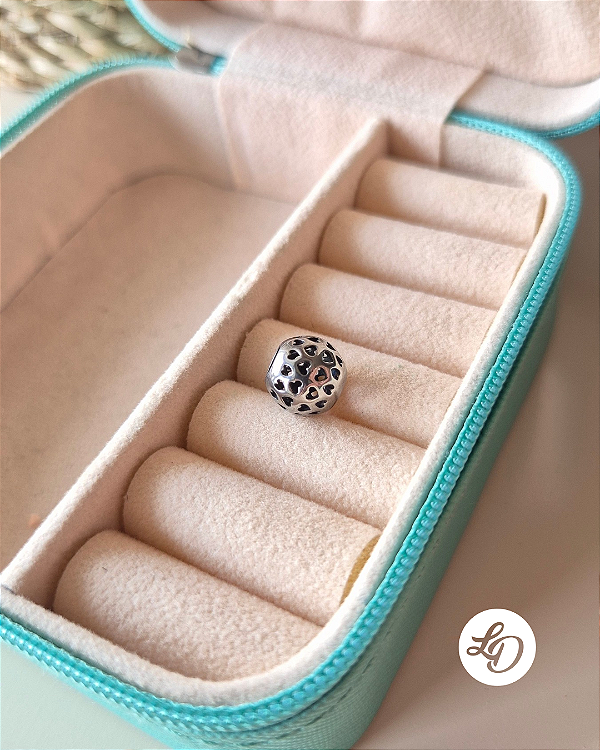 BERLOQUE SEPARADOR CORAÇÕES PEQUENOS - PINGENTE EM AÇO INOX