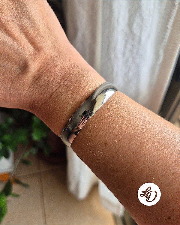 Pulseira aço inox BRACELETE LARGO FIO 10MM