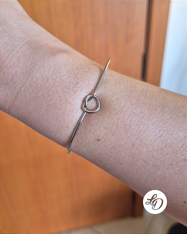 Pulseira aço inox BRACELETE SEMIABERTO NÓ