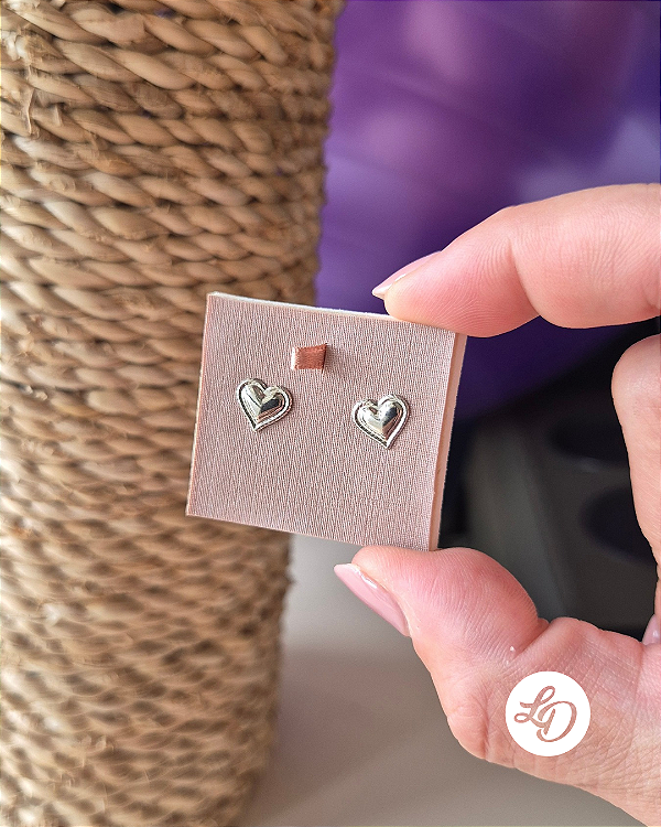 Brinco aço inox CORACAO LISO