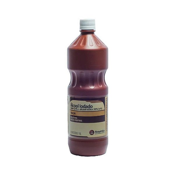 Álcool Iodado 0,1% 1 Lt - Rioquímica