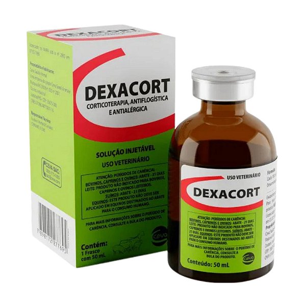 Dexacort Injetável 25 mg/ml Fr 50 mL - Ceva