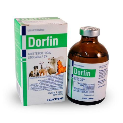 Dorfin 2% 50 mL - Ceva ( Lidocaína S/ Vaso )