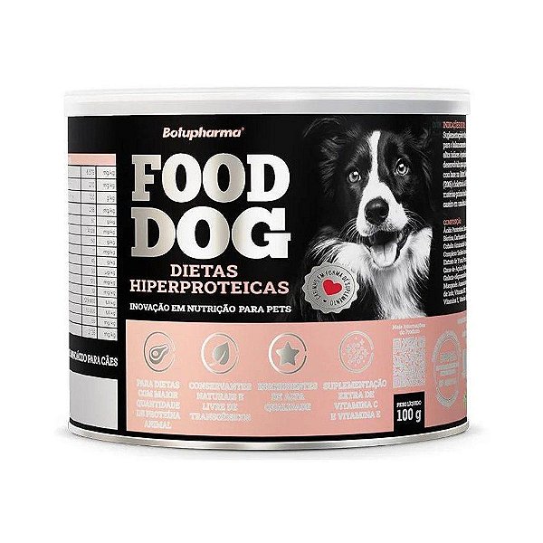 Food Dog Dietas Hiperproteicas 100 Gr - Botupharma