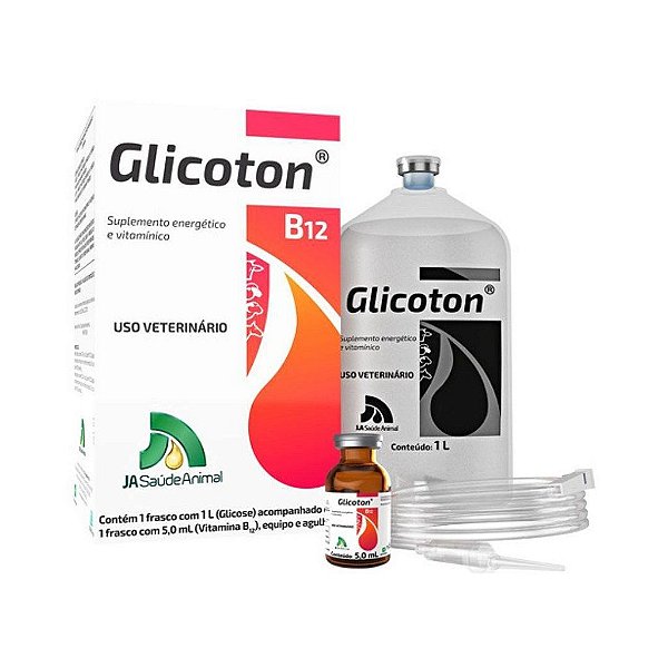 Glicoton B12 1 Lt - JA Saúde Animal