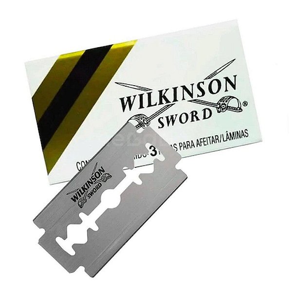 Lâmina de Barbear Tricotomia em Aço Inox 60 Unidades - Wilkinson Sword