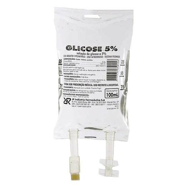 Soro Glicosado 5% 250 mL - JP Farma