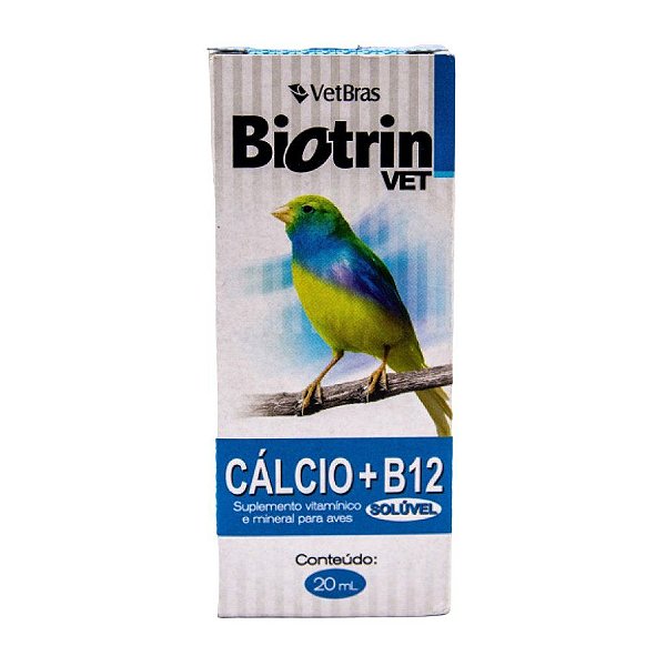 Biotrin Cálcio + B12 20 mL - VetBras