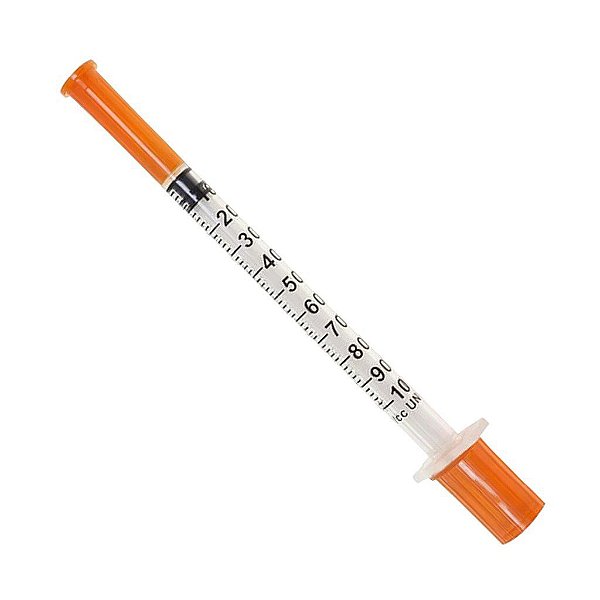 Seringa 1 mL Para Insulina Com Agulha 0,30 x 8 mm Luer Slip - Solidor