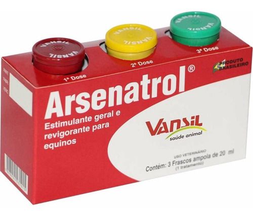 Arsenatrol Com 3 Ampolas de 20 mL - Vansil