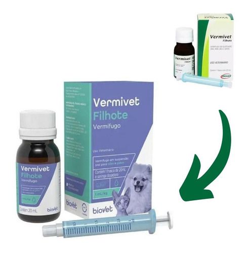 Vermivet Filhote 20 mL - Biovet