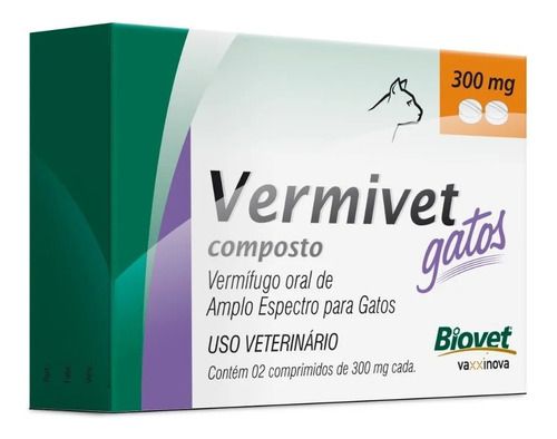 Vermivet Gatos 300 mg - Biovet