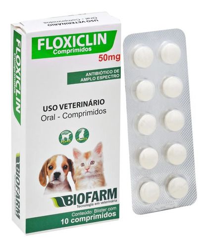 Floxiclin 50 Mg 10 Comprimidos - Biofarm