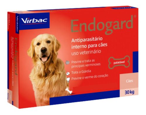 Endogard 30 Kg Com 6 Comprimidos - Virbac