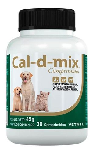 Cal-d-mix 30 Comprimidos - Vetnil