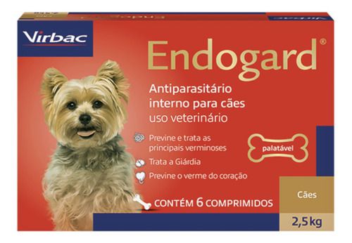 Endogard 2,5 Kg Com 6 Comprimidos - Virbac